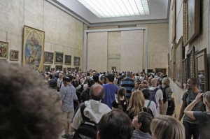 Gedränge um die Mona Lisa